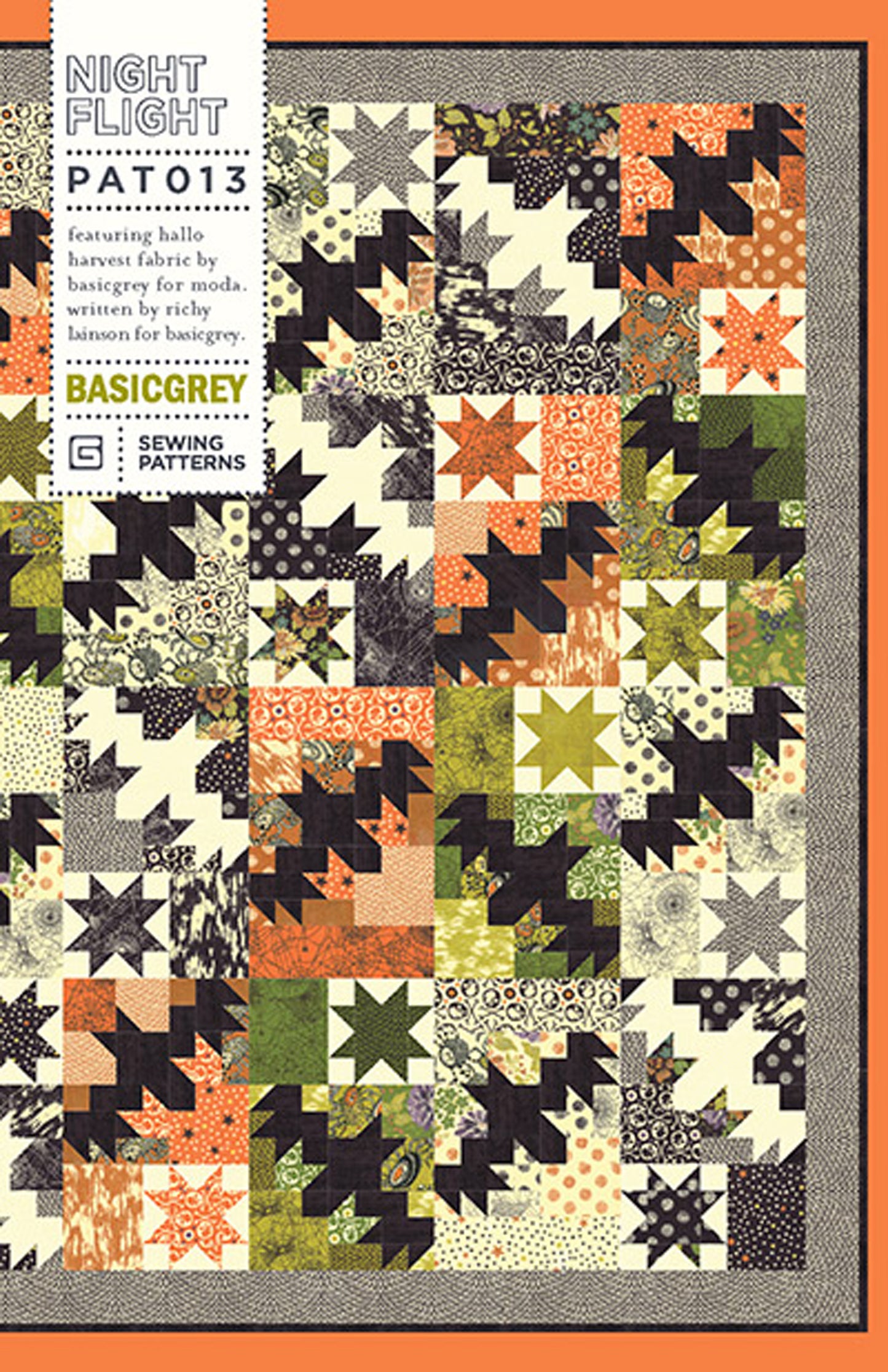 Night Flight Quilt Pattern, BasicGrey PAT013