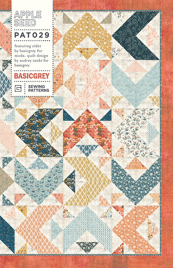 Apple Seed Quilt Pattern, BasicGrey PAT029