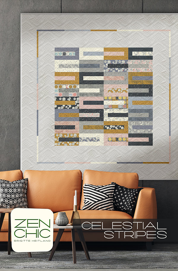 Celestial Stripes Quilt Pattern, Zen Chic ZC CEQP