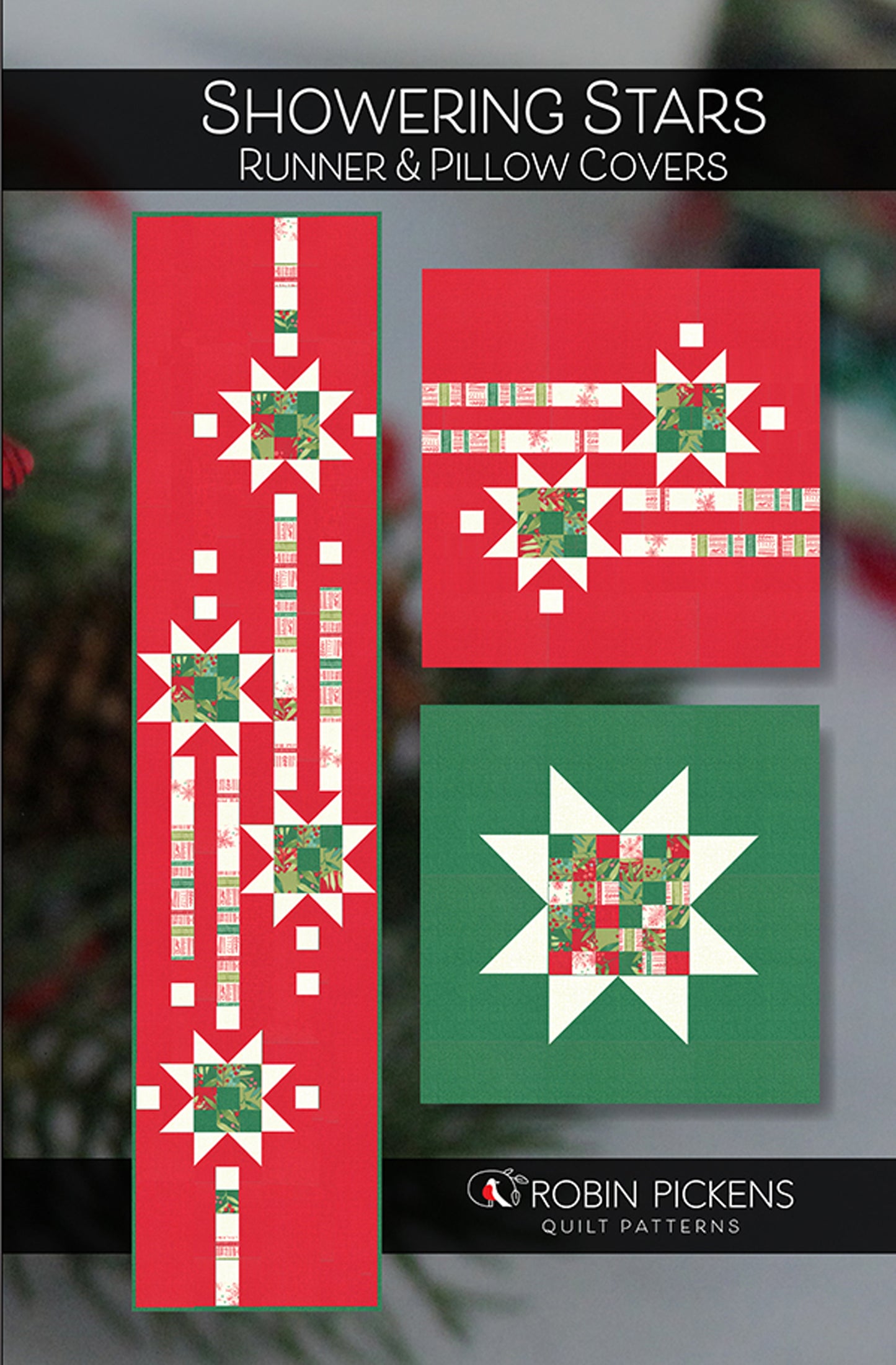 Showering Stars Table Runner Quilt Pattern, Robin Pickens RPQP SSR120