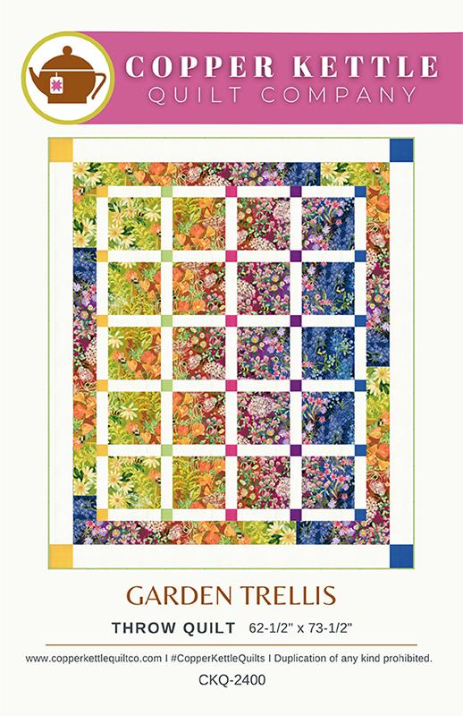 Garden Trellis Quilt Pattern, Copper Kettle Quilt Co CKQ2400
