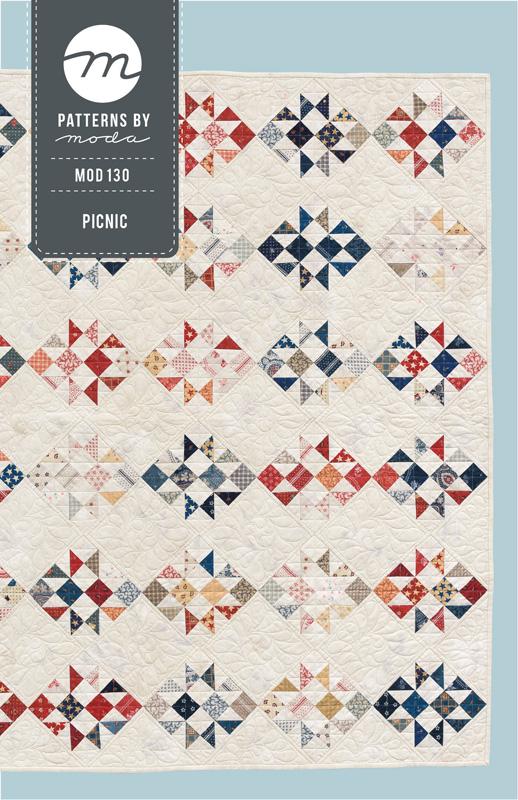 Picnic Quilt Pattern, Moda MOD130
