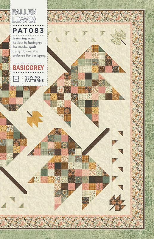 Fallen Leaves Quilt Pattern, BasicGrey PAT083