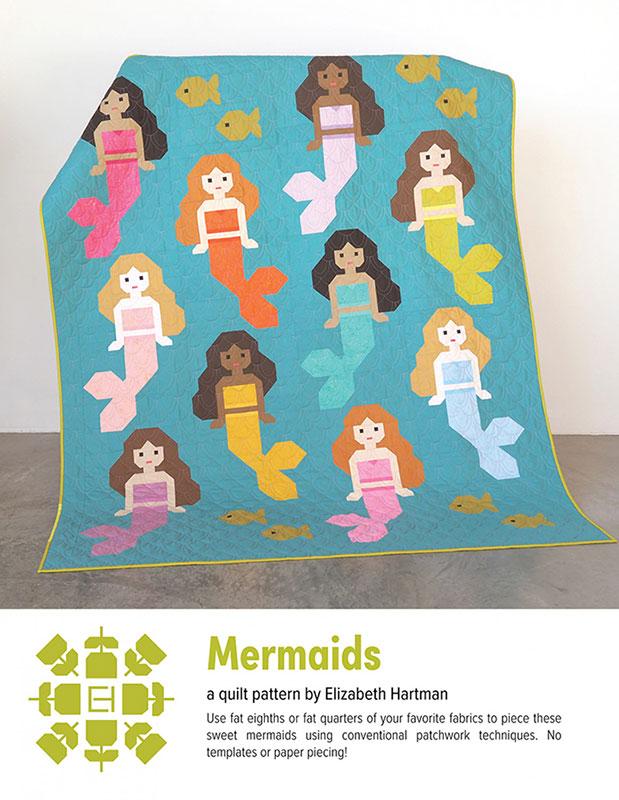 Mermaids Quilt Pattern, Elizabeth Hartman EH082