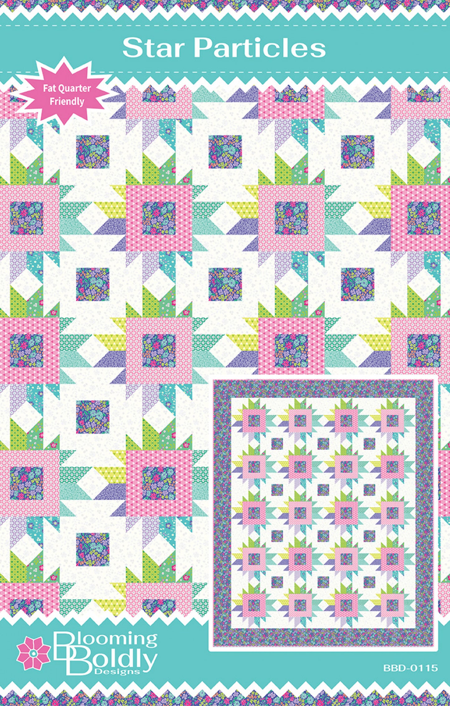 Star Particles Quilt Pattern, Blooming Boldly BBD0115