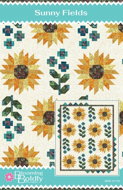 Sunny Fields Quilt Pattern, Blooming Boldly BBD0118