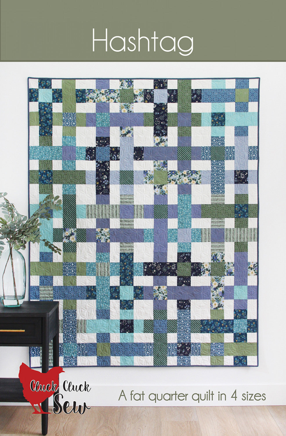 Hashtag Quilt Pattern, Cluck Cluck Sew CCS222