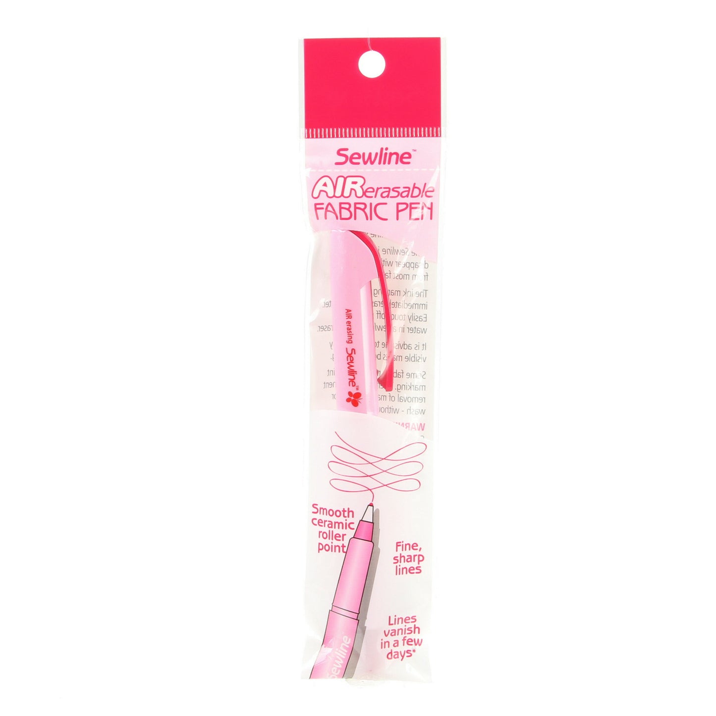 Styla Air Eraseable Roller Pen for Fabric, Sewline FAB50027