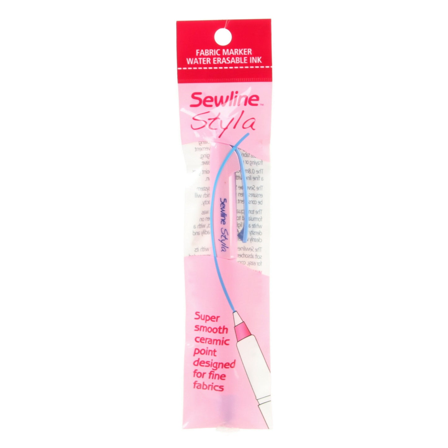 Styla Water Erasable Roller Pen for Fabric, Sewline FAB50034