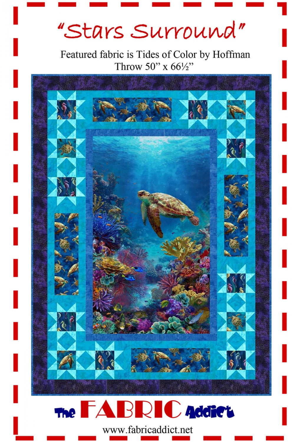 Stars Surround Quilt Pattern, The Fabric Addict SS23