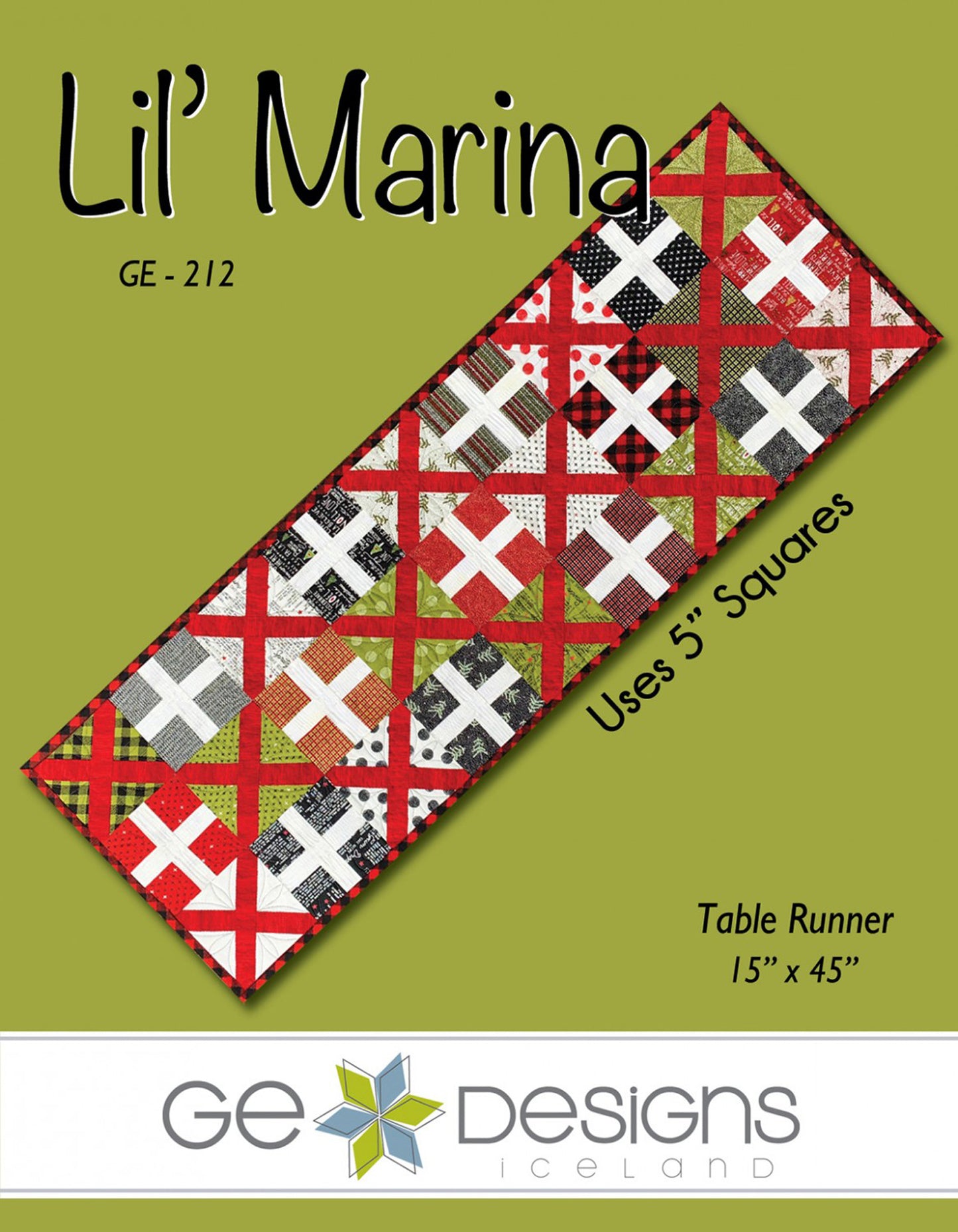 Lil' Marina Quilted Table Runner Pattern, GE Designs GE-212