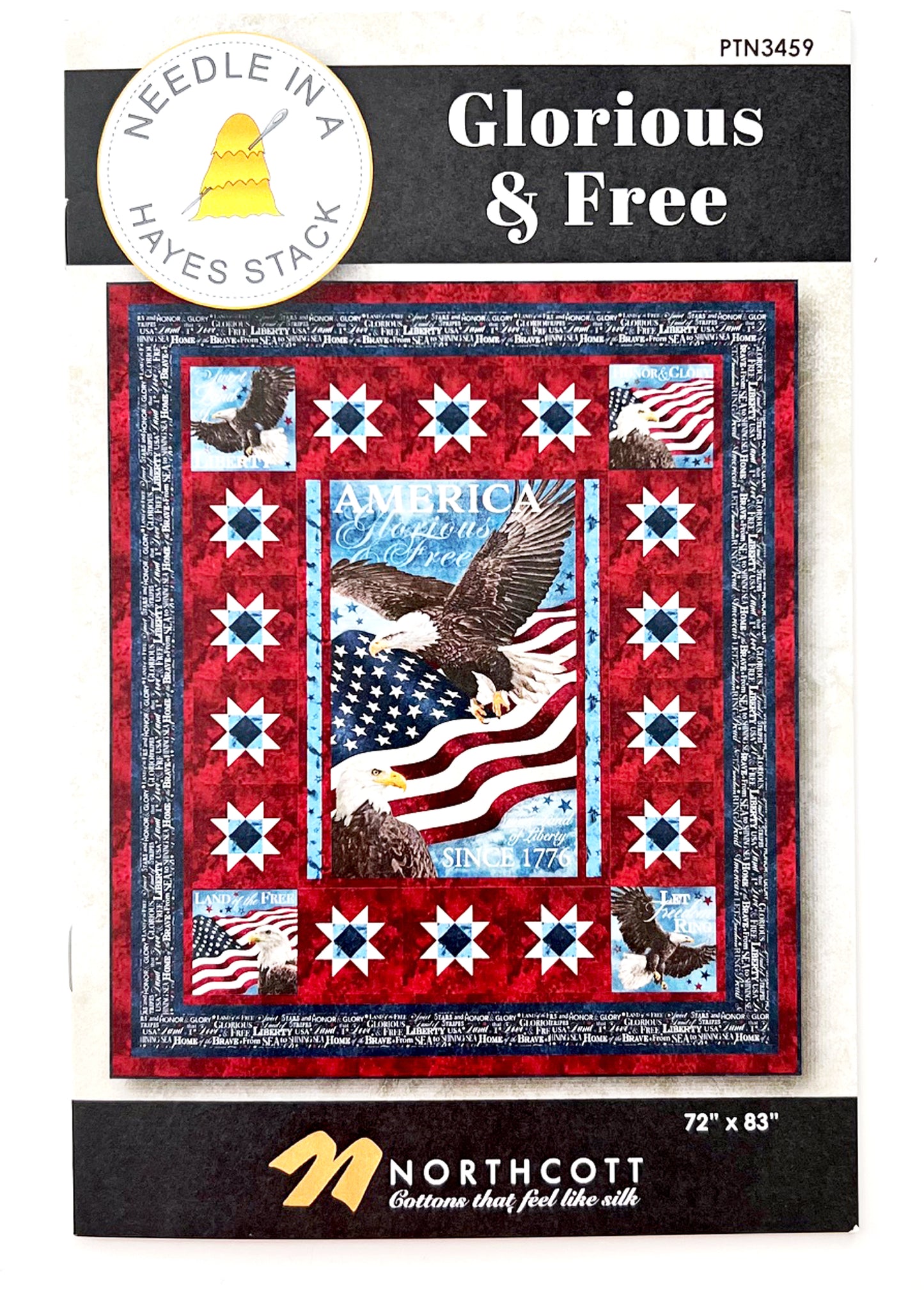Glorious and Free Quilt Pattern, Needle in a Hayes Stack PTN3459