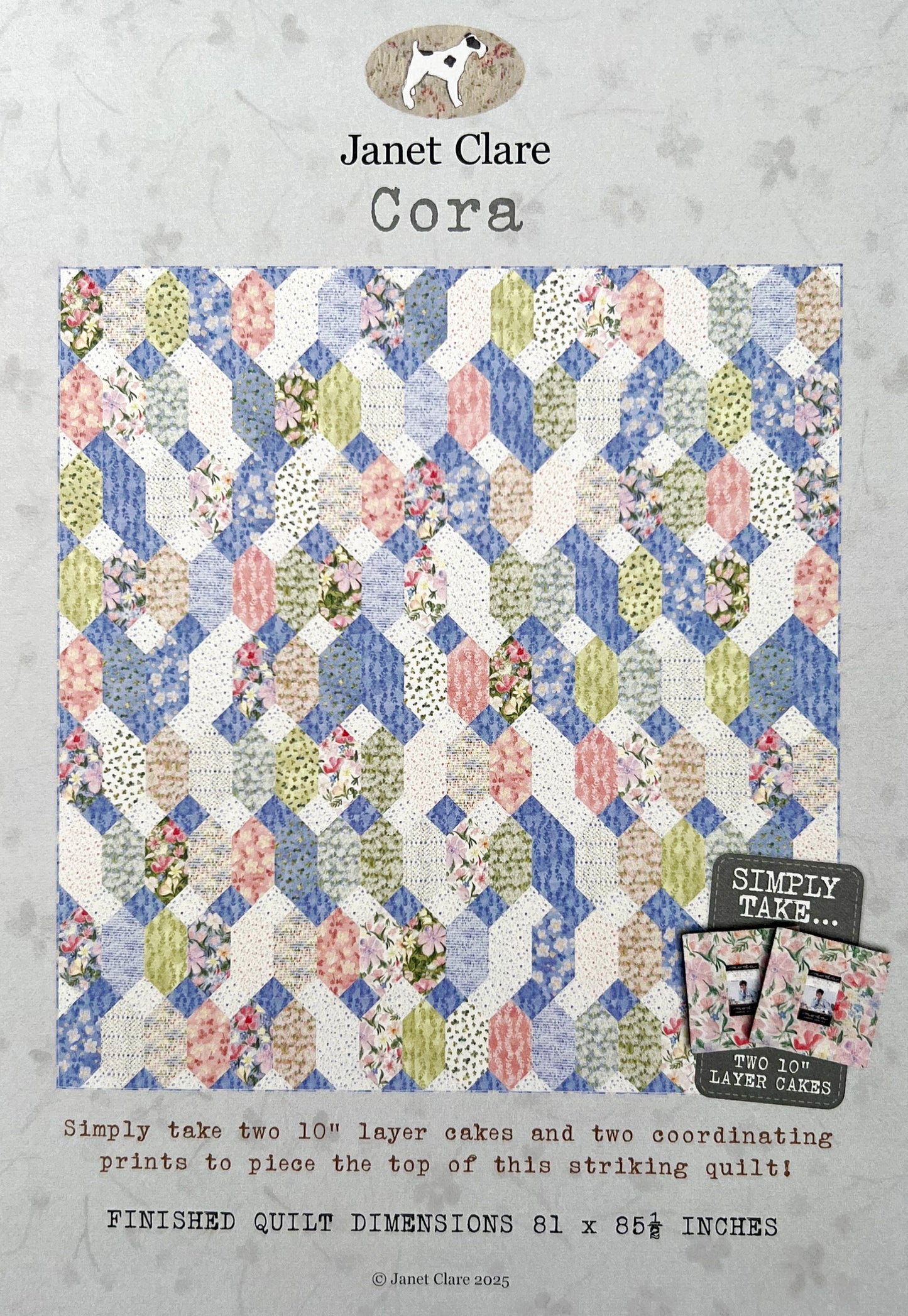 Cora Quilt Pattern, Janet Clare JC266