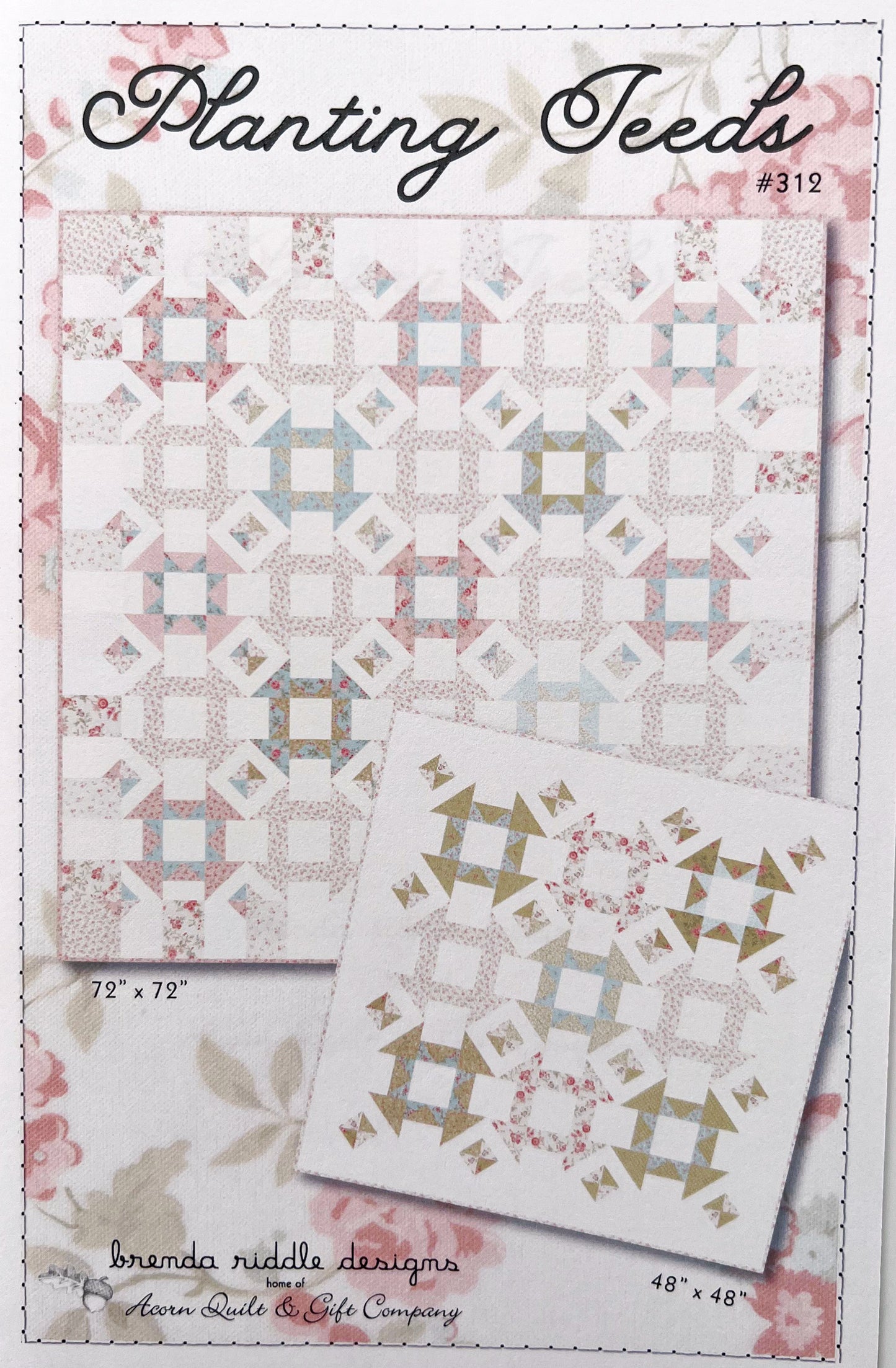 Planting Seeds Quilt Pattern, Acorn Quilt and Gift AQG312