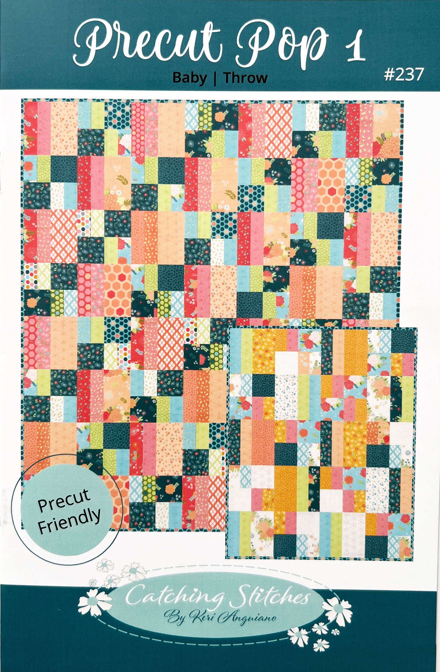 Precut Pop 1 Quilt Pattern, Catching Stitches CST237
