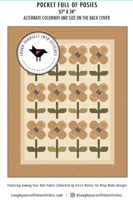 Pocket Full of Posies Quilt Pattern, Laugh Yourself Into Stitches LYS147