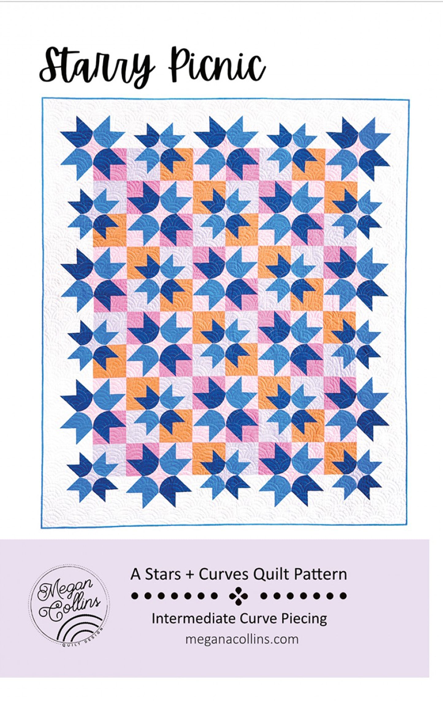 Starry Picnic Quilt Pattern, Megan Collins Quilt Design MCQ018