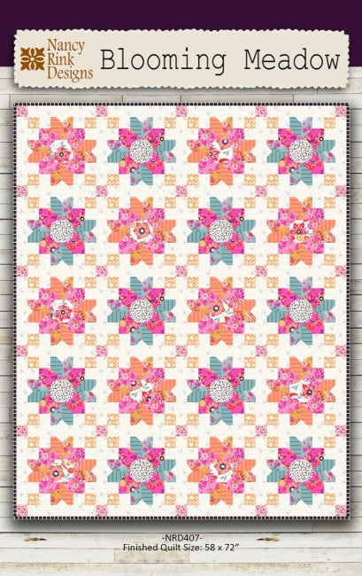 Blooming Meadow Quilt Pattern, Nancy Rink Designs NRD407