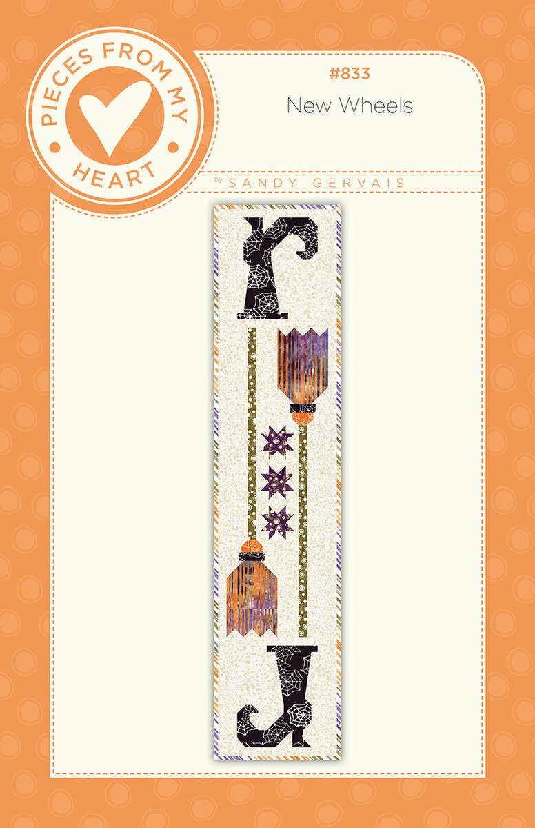 New Wheels Quilt Pattern, Pieces From My Heart PM833