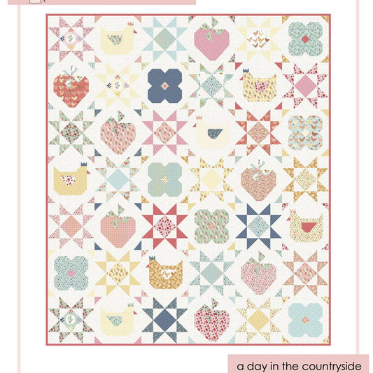 A Day in the Countryside Quilt Pattern, Poppie Cotton PHP23108