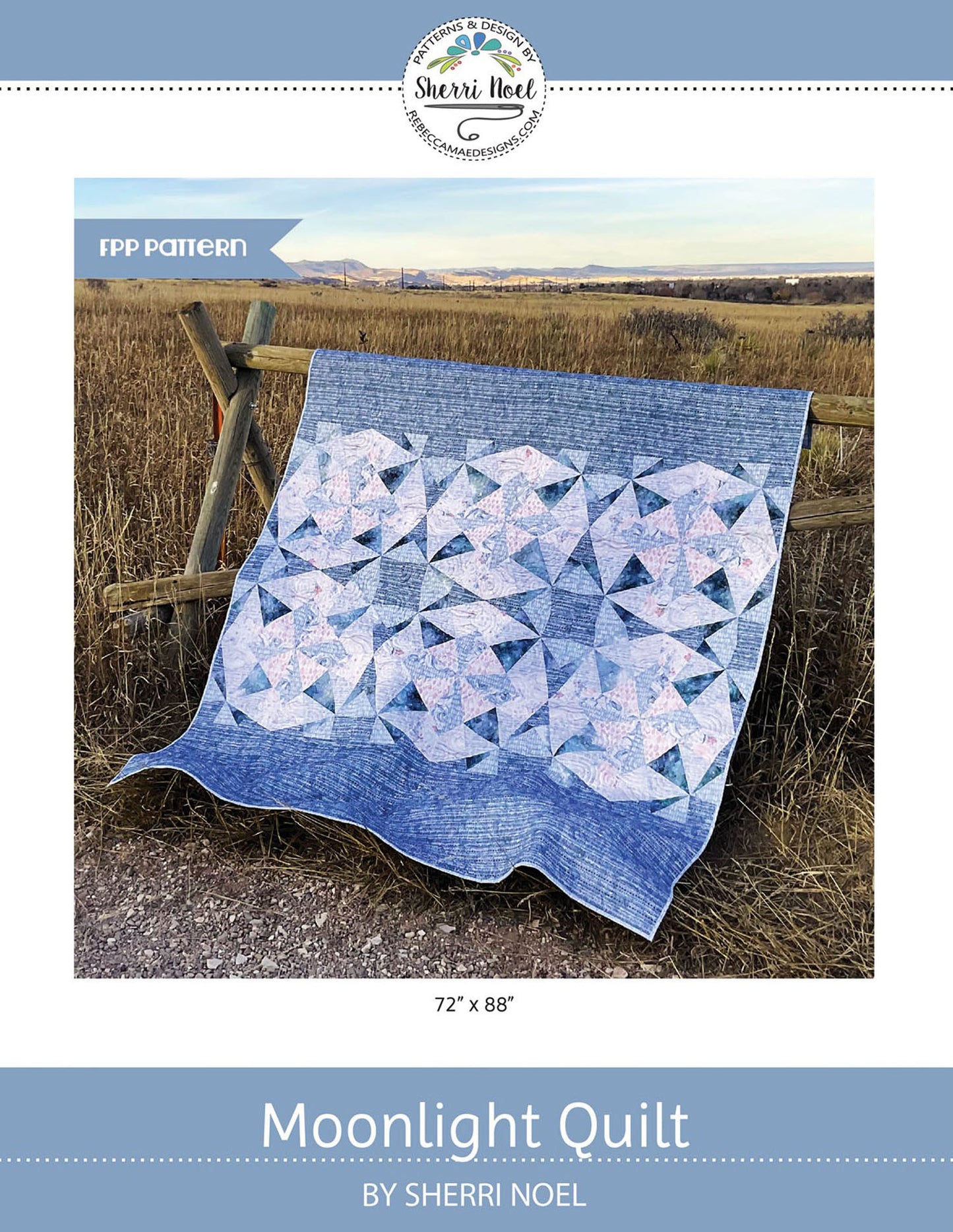 Moonlight Quilt Pattern, Rebecca Mae Designs RMD136