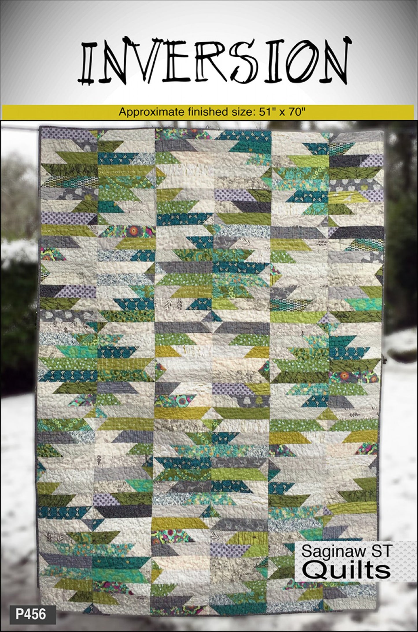 Inversion Quilt Pattern, Saginaw Street Quilts P456
