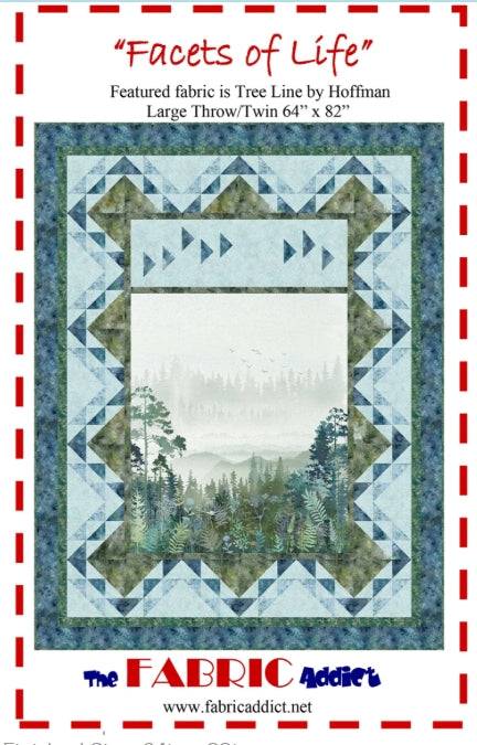 Facets of Life Quilt Pattern, The Fabric Addict FOL24