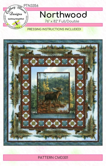 Northwood Panel Frame Quilt Pattern, Cathey Marie Designs CMD301 PTN3356