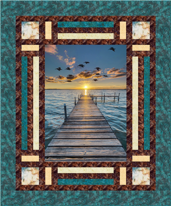 Cubbies Panel Frame Quilt PATTERN, Quilting Renditions QR1272