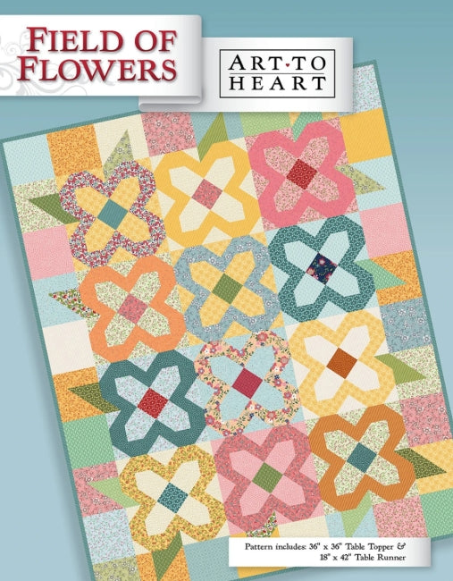 Field of Flowers Quilt Pattern, Art to Heart ATH182P