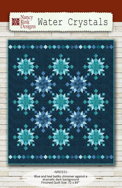 Water Crystals Quilt Pattern, Nancy Rink Designs NRD331