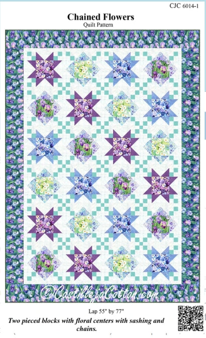 Chained Flowers Quilt Pattern, Castilleja Cotton CJC6014-1
