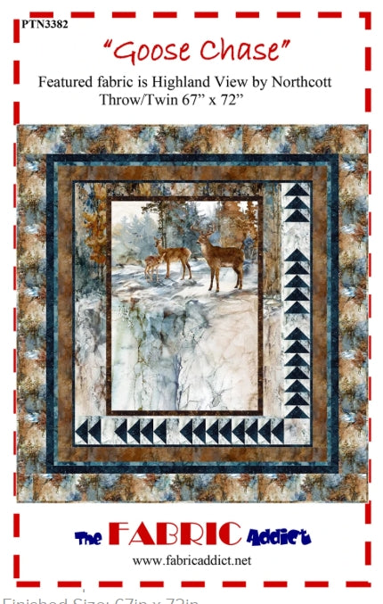 Goose Chase Quilt Pattern, The Fabric Addict GC24 PTN3382