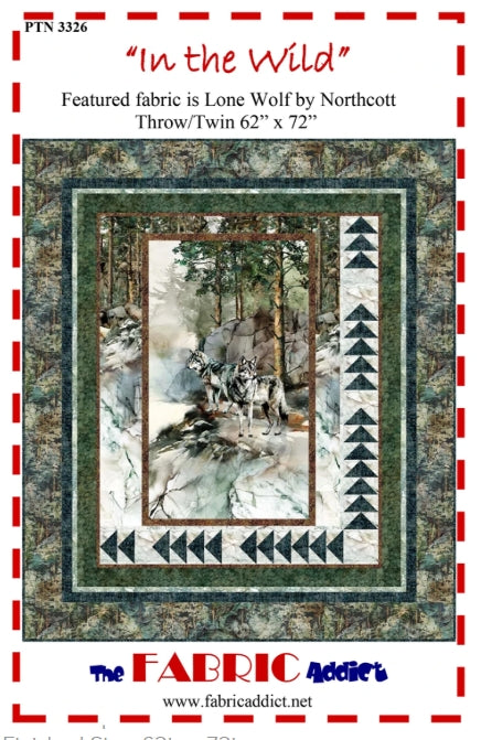 In the Wild Quilt Pattern, The Fabric Addict ITW24 PTN3326