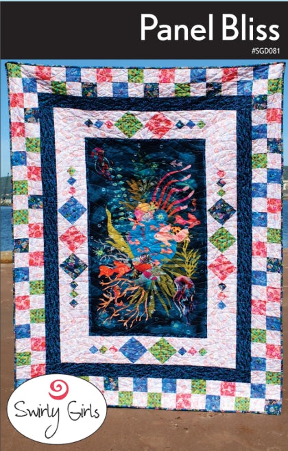 Panel Bliss Panel Frame Quilt Pattern, Swirly Girls Design SGD081