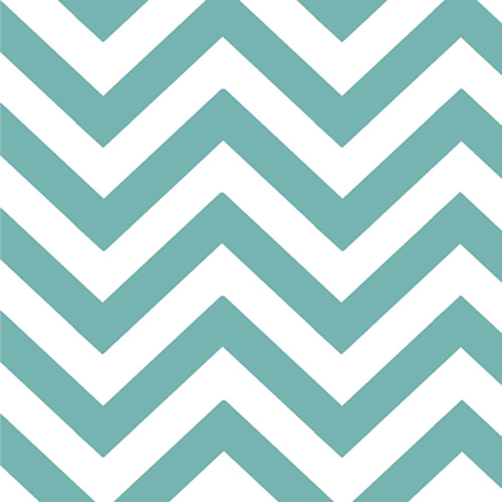 Half Moon Modern - Aqua Teal White Small Chevron Fabric, Moda 32217 22, Cotton Quilt Fabric, By the Yard