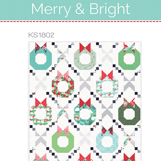 LAST CALL Merry and Bright Quilt Pattern, Kate Spain KS 1802