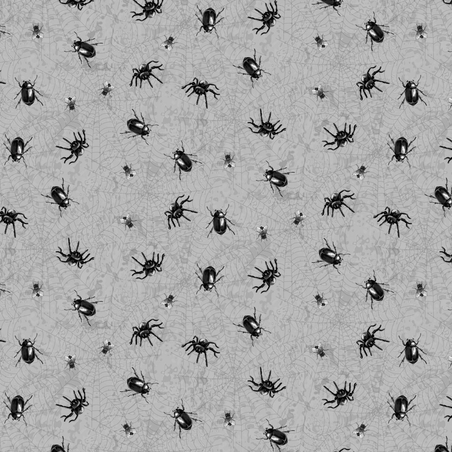 DESTASH Gone Batty 5 Karat Crystals, Wilmington Q508-565-508, Precut 5" Halloween Charm Pack Fabric Squares