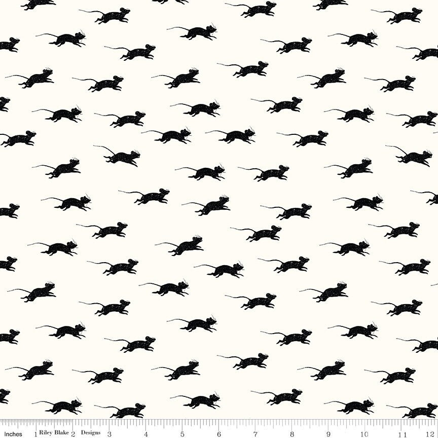DESTASH Goose Tales OOP 5" Stacker Charm Pack, Riley Blake 5-9390-42, Halloween Charm Pack Fabric, 5" Precut Fabric Squares