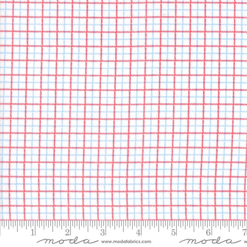 DESTASH Back Porch 10" Layer Cake, Moda 22390LC, 10" Precut Patriotic Floral Layer Cake Fabric Squares, Red White Blue, Me and My Sister