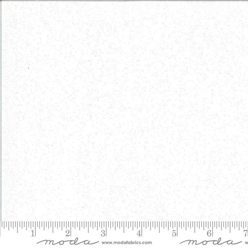 REMNANT 33" of Grunge Glitter - White Paper Fabric, Moda 30150 101GL, Glitter Look Sparkle Blender Fabric, Quilt Background Fabric