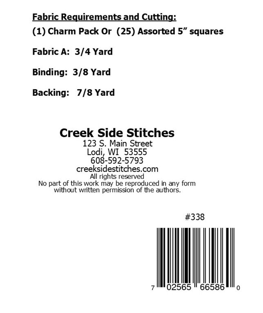 In the Air Table Runner Pattern, Creek Side Stitches CSS338, Charm Pack Friendly, Easy Quilted Table Runner Pattern