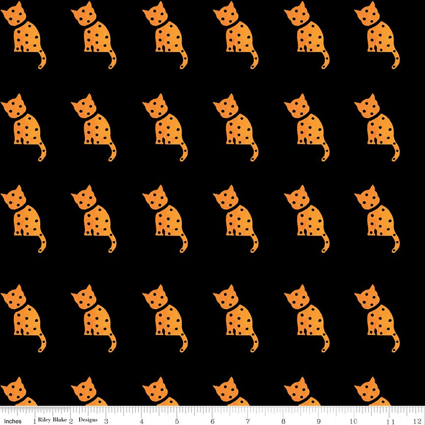 LAST CALL Old Made 10" Stacker Layer Cake, Riley Blake 10-10590-42, 10" Precut Halloween Layer Cake Fabric Squares, J Wecker Frisch