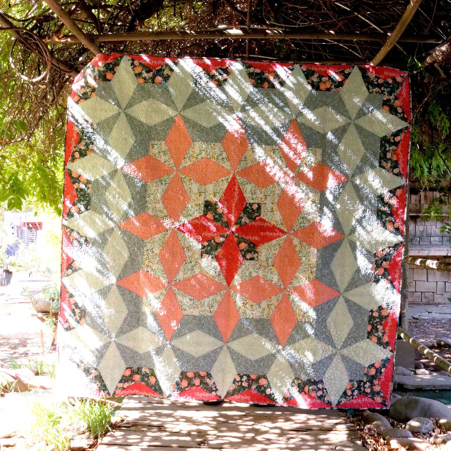 LAST CALL Lattice Star Quilt Pattern, Cut Loose Press CLPCRM001