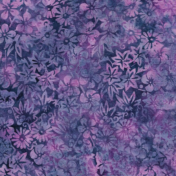 Emperor's Treasures Stack, Island Batik, 10" Precut Purple Green Batik Layer Cake Fabric Squares