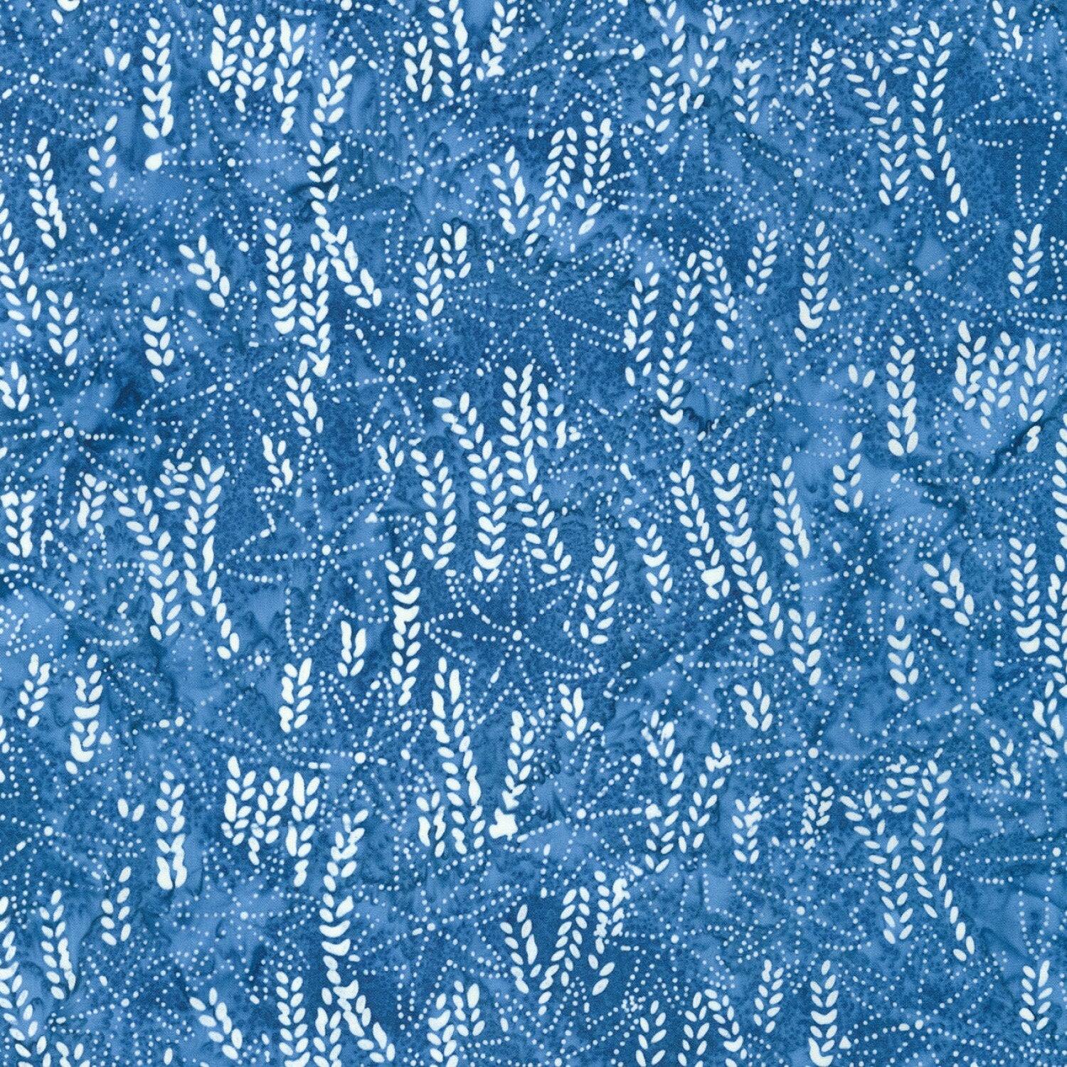 Artisan Batiks Kasuri Charm Squares, Robert Kaufman CHS-1009-42, Shades of Blue White Batik Charm Pack, 5" Inch Precut Fabric Squares