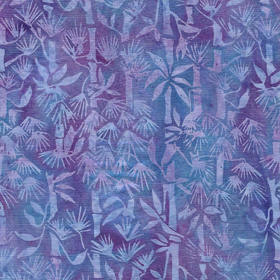 Emperor's Treasures Stack, Island Batik, 10" Precut Purple Green Batik Layer Cake Fabric Squares
