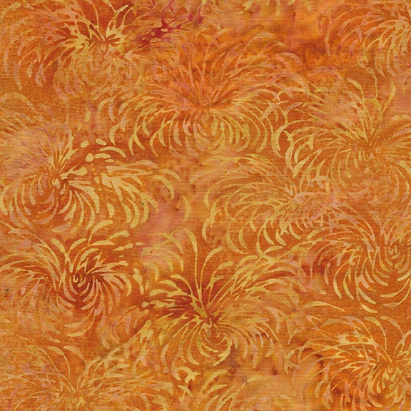 Imperial Mums Stack, Island Batik , 10" Precut Purple Yellow Orange Blue Batik Layer Cake Fabric Squares