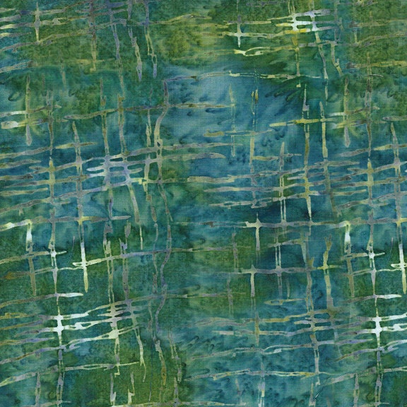 River Walk Strip Pack, Island Batik, 2.5" Precut Muted Blue Green Gray Batik Jelly Roll Fabric Strips