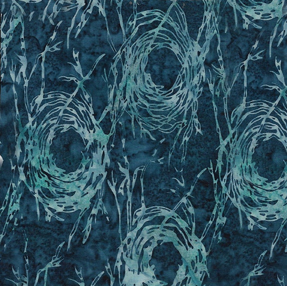 River Walk Strip Pack, Island Batik, 2.5" Precut Muted Blue Green Gray Batik Jelly Roll Fabric Strips